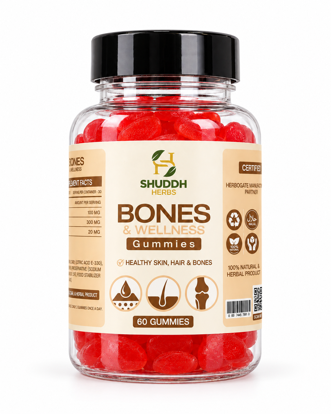 Calcium, Magnesium and Zinc gummies for bone and joint health